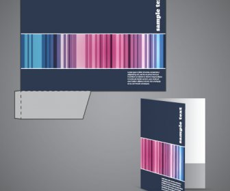 Mengatur Folder Abstrak Penutup Desain Vektor