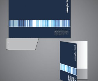 Abstrakte Ordner Cover Design Vektor Festgelegt
