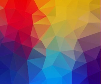 Abstract Geometric Shapes Colorful Background Vector Illustration