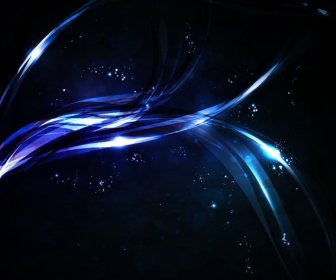 Abstract Glowing Light Dark Blue Vector Background