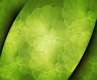 Abstract Green Art Background Vector Illustration