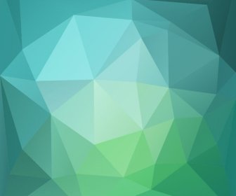 Abstract Green Blue Low Poly Background Vector Illustration