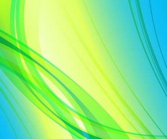 Abstract Green Blue Yellow Background Vector Graphic