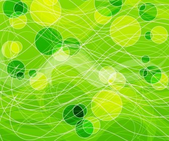 Abstract Green Circles