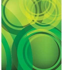 抽象的な緑の丸デザイン ベクトル図