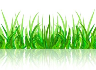 rumput hijau abstrak dengan refleksi vektor