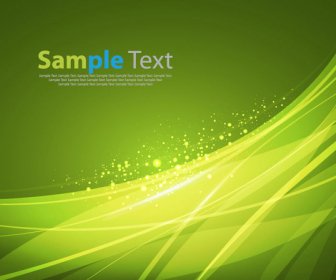 Abstract Green Smooth Lines Background