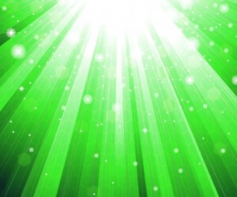 Abstract Green Sunlight Background Vector Illustration