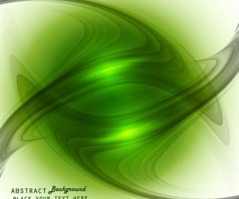 Vector De Onda Colorida Con Estilo Abstracto Tecnología Verde