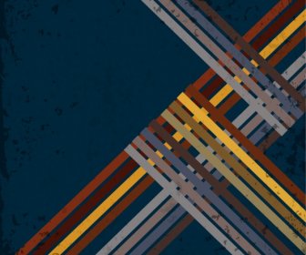 خلاصة Grungy خمر خلفية الخطوط الملونة الديكور