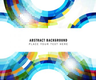 Abstract Half Circle Background