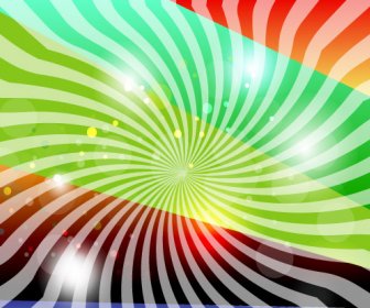 Abstract Hunderd Line Colored Vector