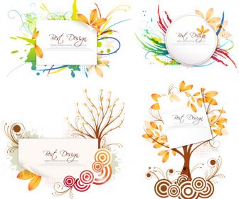 Abstract Leaf Border Vector
