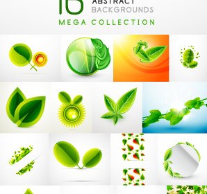 Abstract Leaf Concept Background Vector