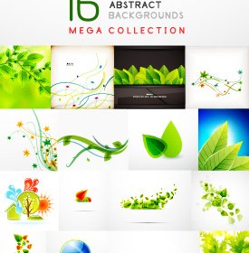 Abstract Leaf Concept Background Vector