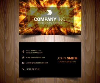 Abstract Light Elegant Business Card