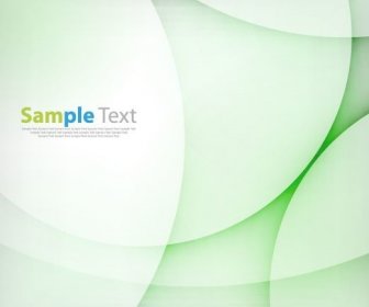 Abstract Light Green Wave Design Background Vector Illustration