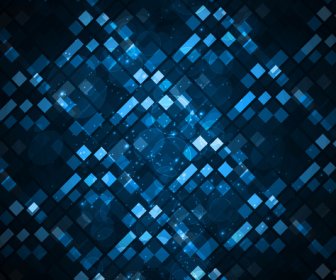 Abstract Light Mosaic Vector Shiny Blue Background