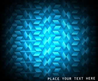 Abstract Light Mosaic Vector Shiny Blue Background Illustration