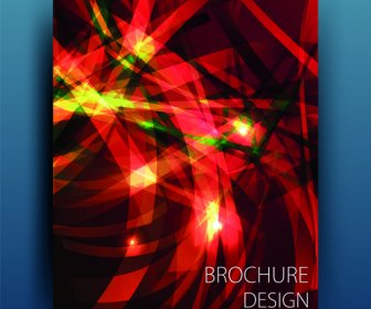 Abstract Light Rays Cover Design Vector