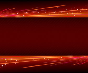 Abstract Light With Red Background Vector