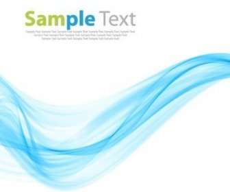Abstract Modern Design Background With Blue Wave Vector Illustration