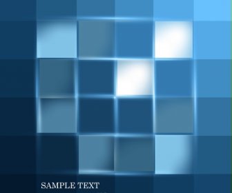 Resumen Diseño De Mosaico Brillante Colorido Vector Azul
