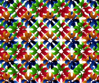 Abstrakte Multicolorful Musterdesign Florale Vektor-design
