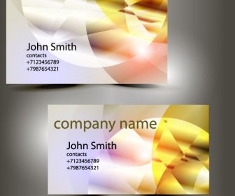 Abstract Of Shiny Business Cards Vector