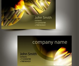 Abstract Of Shiny Business Cards Vector