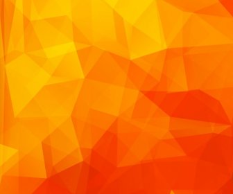 Abstract Orange Background Polygonal Style Ornament