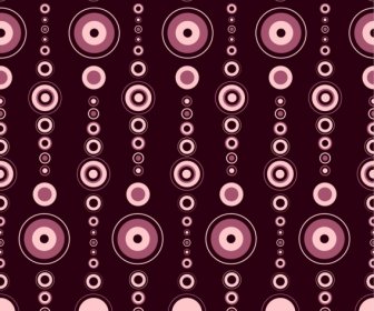 Abstract Pattern Design Pink Circles Decoration Repeating Style