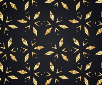 Abstract Pattern Repeating Golden Decor