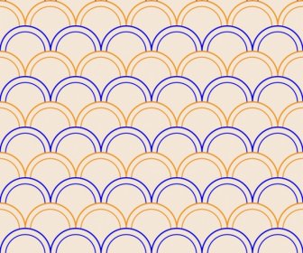 Abstrakte Muster Skizzieren Farbigen Kreis Sich Wiederholende Designstil