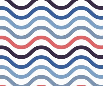 Abstract Pattern Template Waving Curves Lines Illusion Design