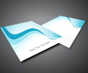 Abstract Professional Business Blue Colorful Brochure Design Vector