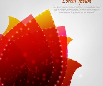 Abstract Red Lotus Flower Background