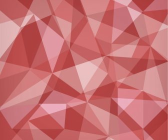 Abstract Red Polygon