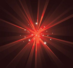 Abstract Red Shinny Background Vector