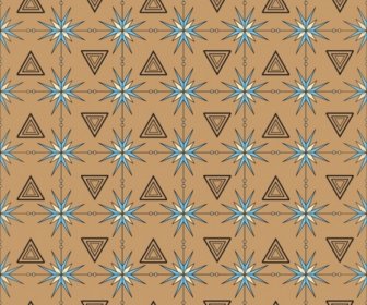 Abstract Repeating Pattern Triangles Decoration Design