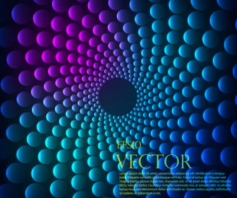 Abstract Round Balls Background Vector