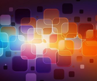 Abstract Rounded Rectangles Vector Graphic