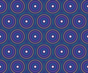 Abstract Seamless Pattern Colorful Circles Decoration