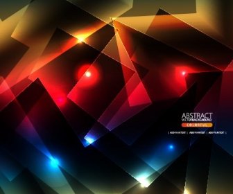 Abstract Shapes Bright Background Vector