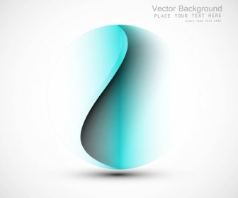 Vector De Diseño De Círculo Abstracto Esfera Color Azul Brillante