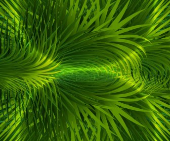 Abstrait Herbe Verte Brillant Coloré Vector Design