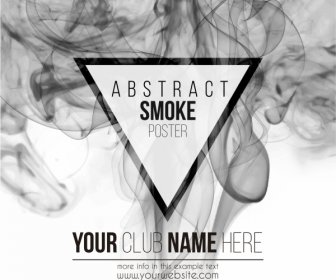 Vector Affiche Fumée Abstraite