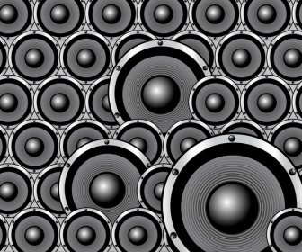 Abstract Speakers Seamless Background Pattern Vector Illustration