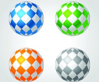 Abstract Spheres Modern Vector
