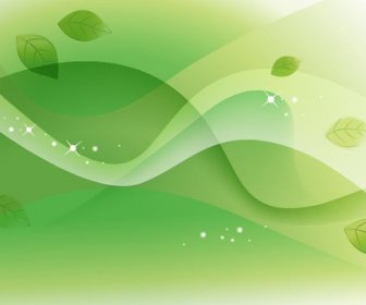 Abstract Spring Green Vector Background